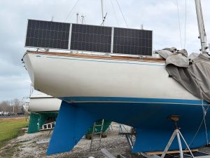 solar panels folded down