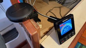 autopilot EV-1 sensor core and p70s control head hooked up for testing
