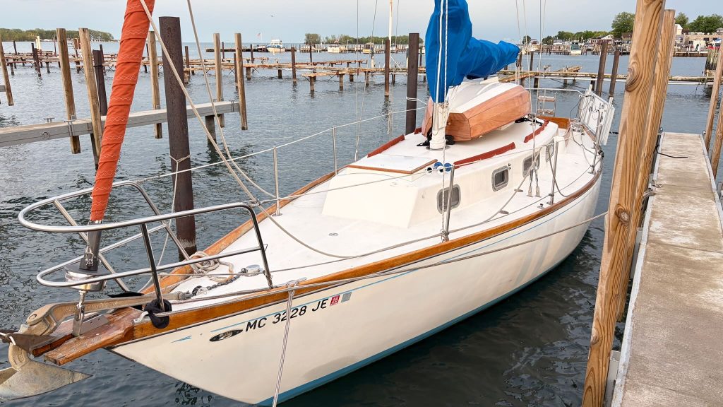 Altair in our home slip, ready to set sail.